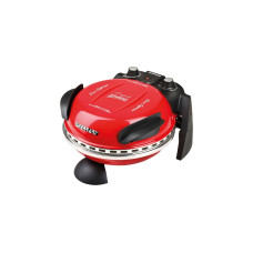 G3 Ferrari Delizia Pizzaofen G10006(rot/schwarz, 1.200 Watt, für Pizza Ø 31cm)