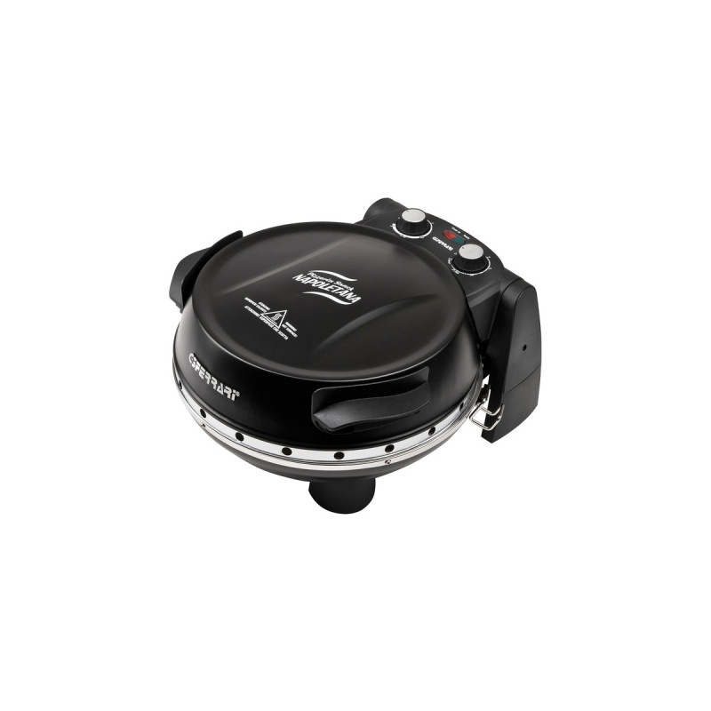 G3 Ferrari Pizzaofen Napoletana(schwarz, 1.200 Watt, für Pizza Ø 31cm, 2 Steine)