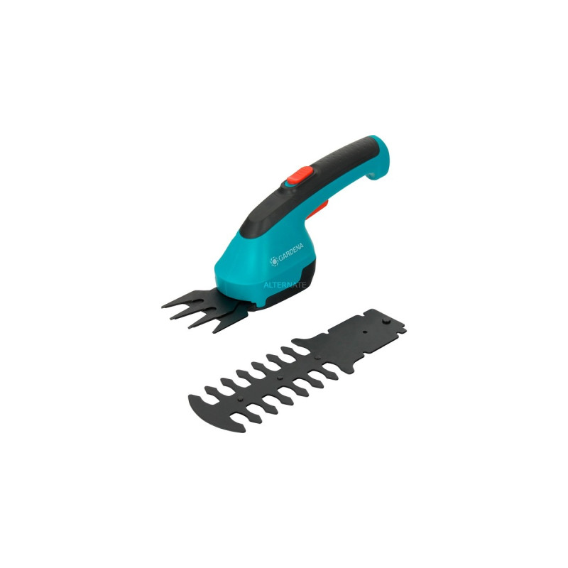 GARDENA Akku-Grasschere AccuCut Li, 3,6Volt, Set mit Strauchmesser(türkis/schwarz, Li-Ionen-Akku 2,5Ah)