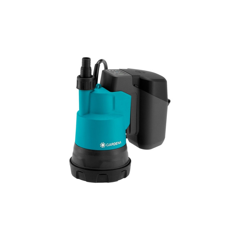 GARDENA Akku-Klarwasser-Tauchpumpe 2000/2 18V P4A Set, Tauch- / Druckpumpe(türkis/schwarz, Li-Ion Akku 2,5Ah P4A, POWER FOR ALL ALLIANCE)
