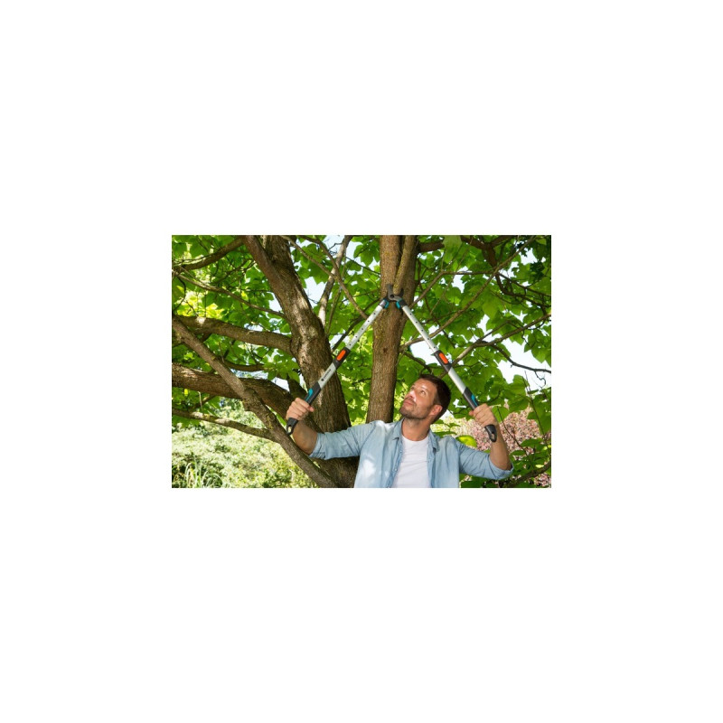 GARDENA Astschere TeleCut long 650-900 B(grau/türkis, 65cm - 90cm)