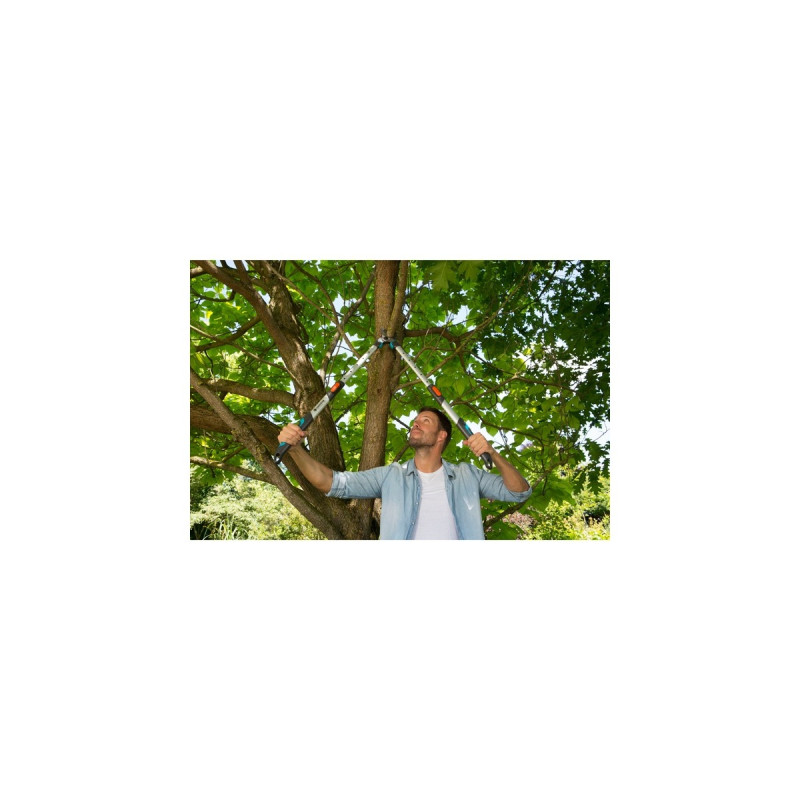 GARDENA Astschere TeleCut long 650-900 B(grau/türkis, 65cm - 90cm)