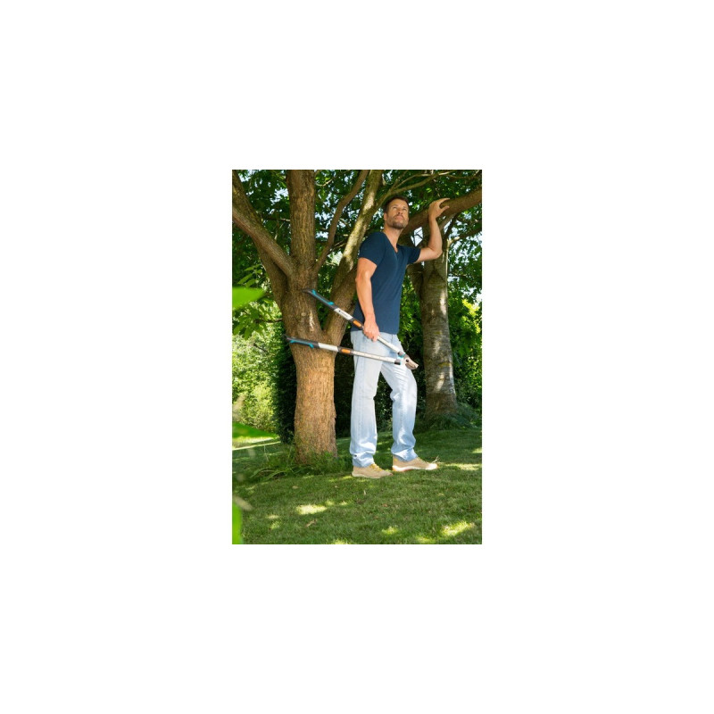 GARDENA Astschere TeleCut long 650-900 B(grau/türkis, 65cm - 90cm)