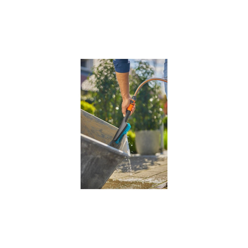 GARDENA Cleansystem Handbürste S hard, Waschbürste(grau/türkis)