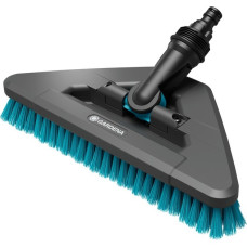 GARDENA Cleansystem Stielbürste hard flex, Waschbürste(grau/türkis, 360° Drehgelenk)