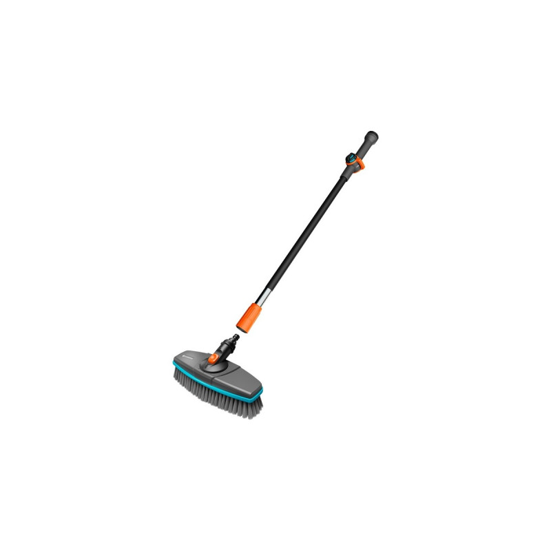 GARDENA Cleansystem Wasch-Set soft mit Stiel S, Waschbürste(grau/türkis, Arbeitsbreite 27cm)