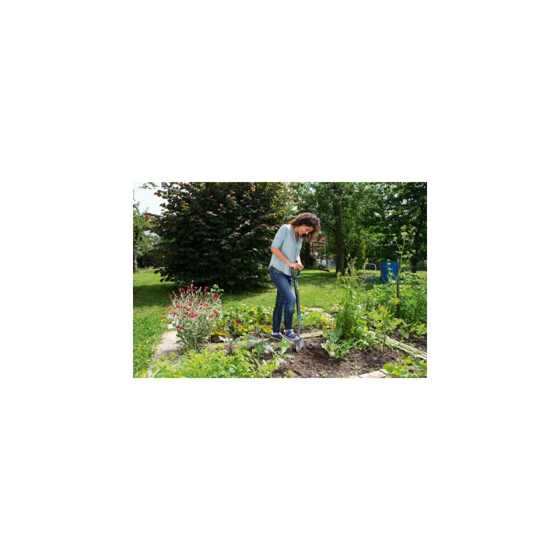 GARDENA ErgoLine Damen-Spaten(grau/türkis, Länge 113cm)