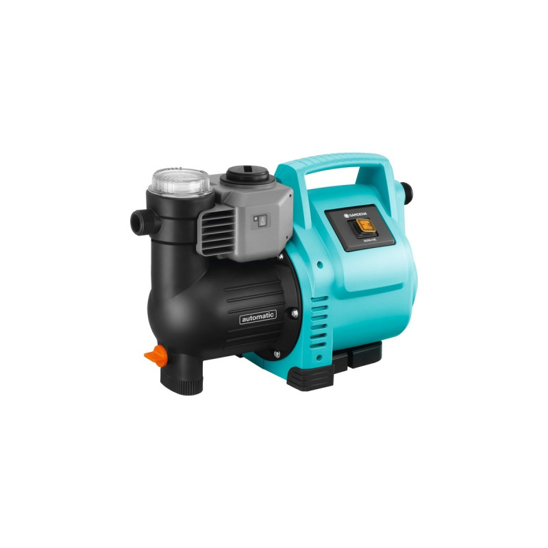 GARDENA Hauswasserautomat Classic 3500/4E, Pumpe(türkis/schwarz, 800 Watt)