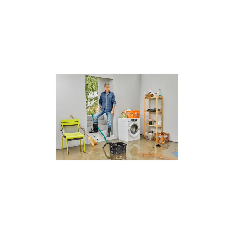 GARDENA Hochwasser-Set 9000, Tauch- / Druckpumpe(schwarz/türkis, 300 Watt)