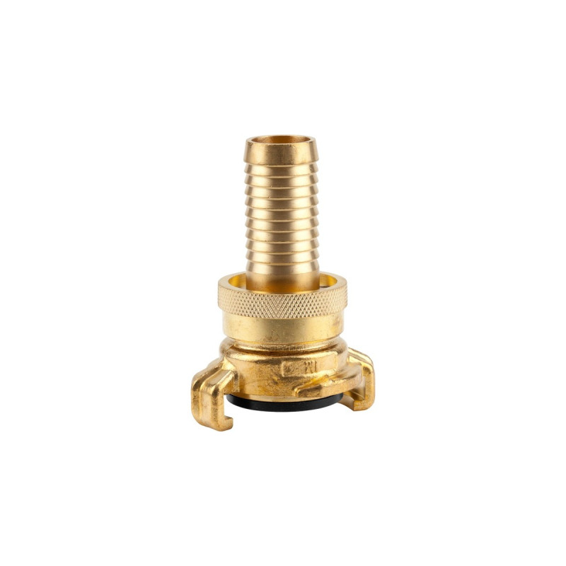 GARDENA Messing Druckkupplung, für 19mm (3/4“)-Schläuche, Schlauchstück(mit Schnellkupplung)