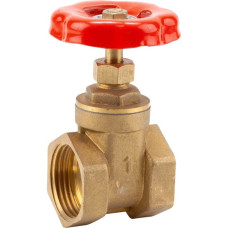 GARDENA Messing Muffen-Absperrschieber IG 33,3mm (G 1"), Wasserhahn