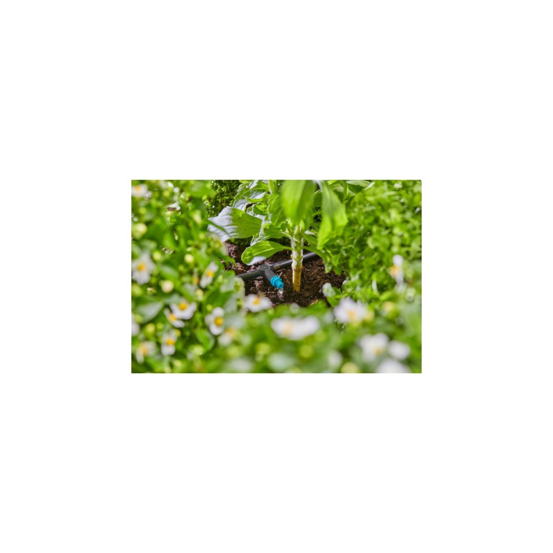 GARDENA Micro-Drip-System Reihentropfer 2 l/h(schwarz/türkis, 10 Stück, Modell 2023)