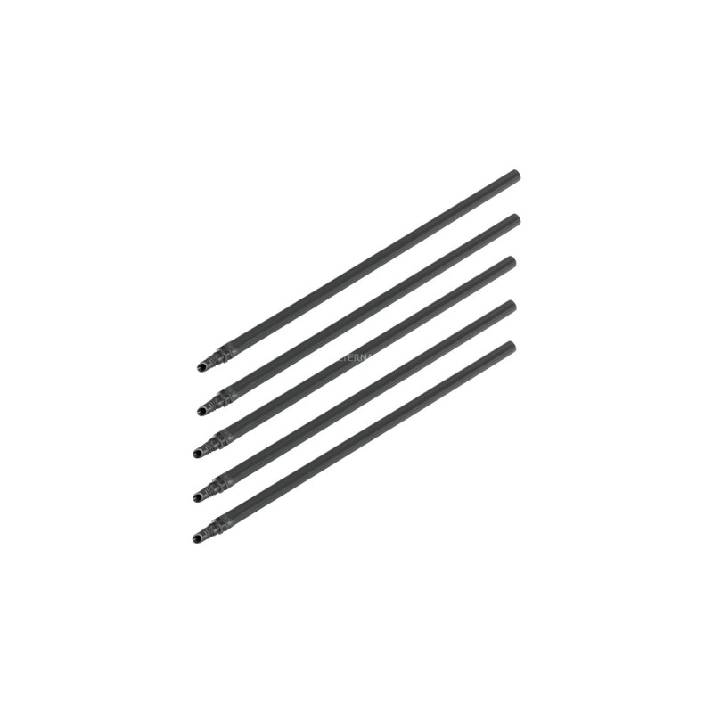 GARDENA Micro-Drip-System Verlängerungsrohr für Sprühdüsen(schwarz, 5 Stück, 20cm, Modell 2023)