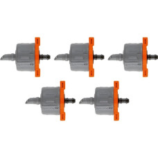 GARDENA Regulierbarer Endtropfer, druckausgleichend(grau/orange, 5 Stück)