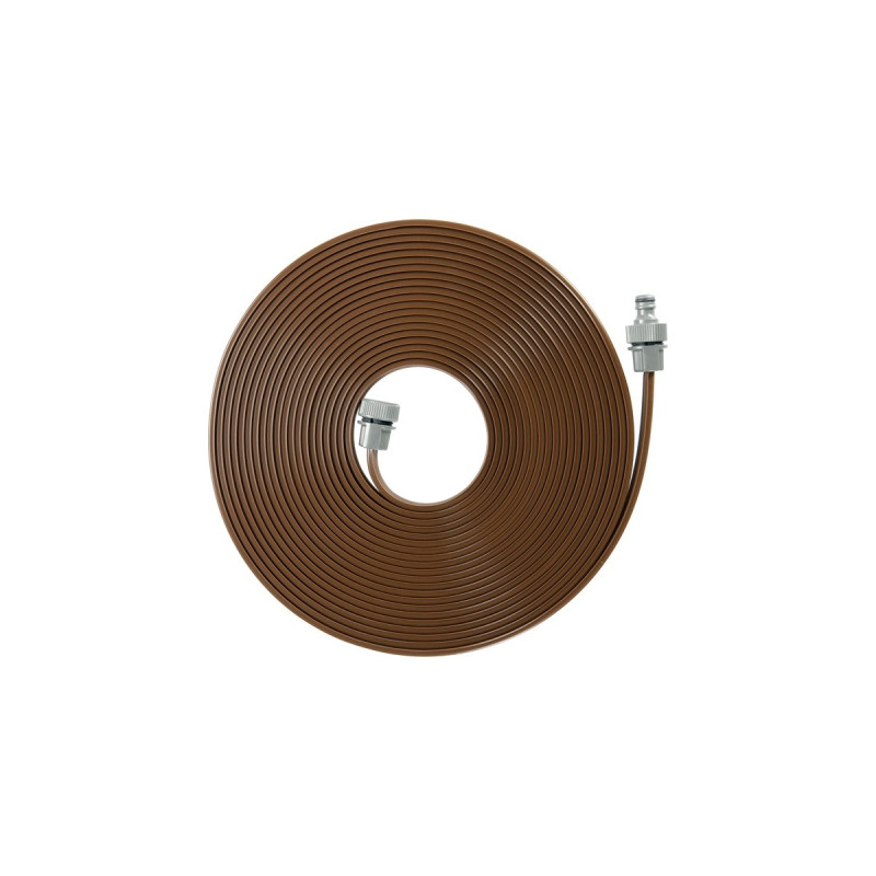 GARDENA Schlauch-Regner, mit Anschlüssen, Sprinklersystem(braun, 15 Meter)