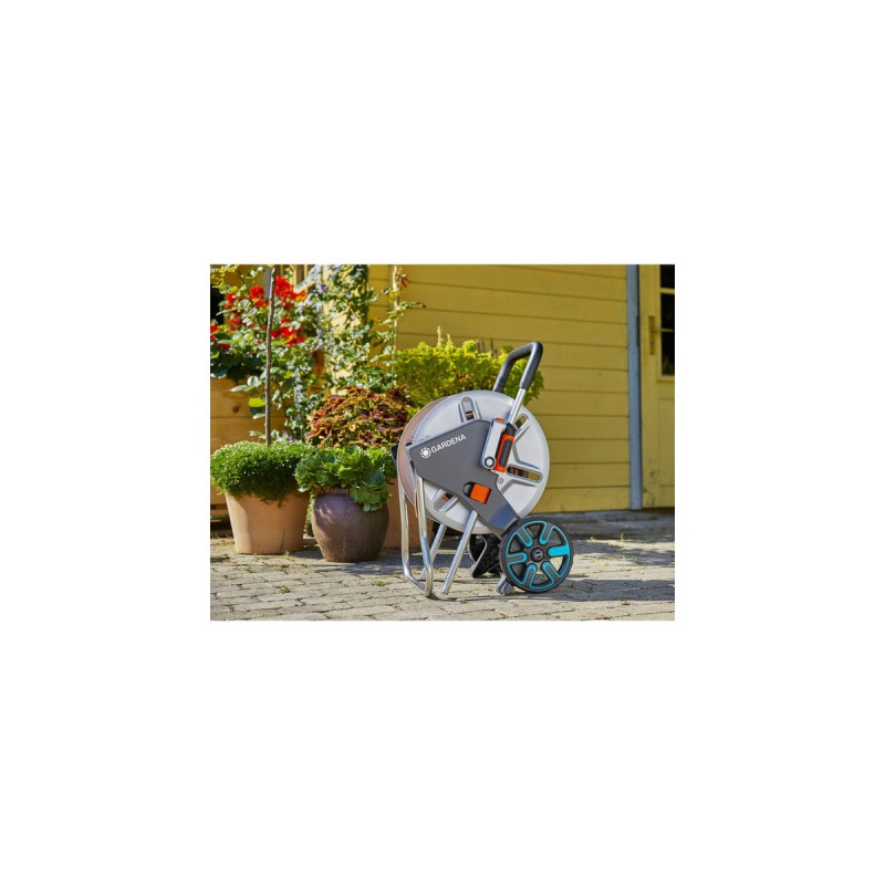 GARDENA Schlauchwagen CleverRoll M Metall(grau/orange)
