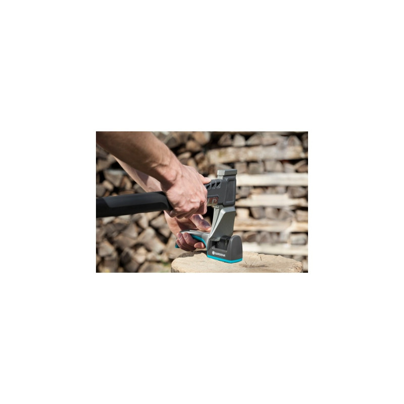 GARDENA Schleifgerät für Messer und Äxte, Messerschärfer(türkis/schwarz)