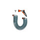 GARDENA Spiralschlauch-Set(grau/orange, 10 Meter, mit Brause)