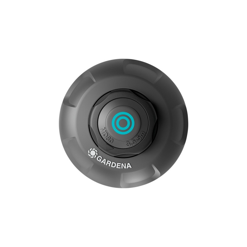 GARDENA Sprinklersystem Versenkregner MD80(schwarz/grau, Sprühweite 3,5 bis 5 Meter)