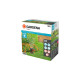 GARDENA Start-Set Pipeline mit Viereckregner, Wasserhahn(mit 2 Wassersteckdosen)
