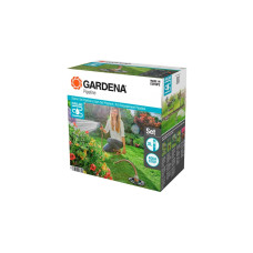 GARDENA Start-Set für Garten-Pipeline, Wasserhahn(mit 2 Wassersteckdosen)