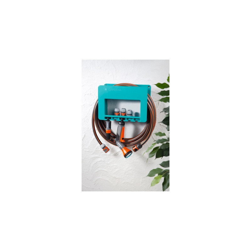 GARDENA System-Schlauchboy, Wandhalterung(türkis)