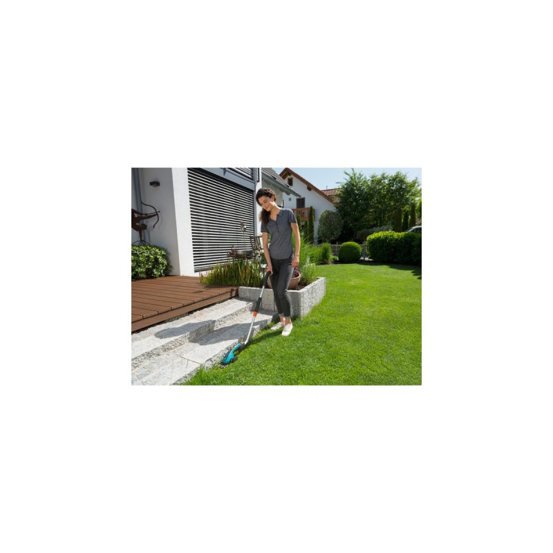 GARDENA Teleskopstiel 9859-20 inkl. Räder(grau, für Akku-Grasscheren)