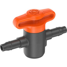 GARDENA Tropfsystem Absperrventil 4,6mm (3/16"), Regulierventil(grau/orange, 2 Stück)