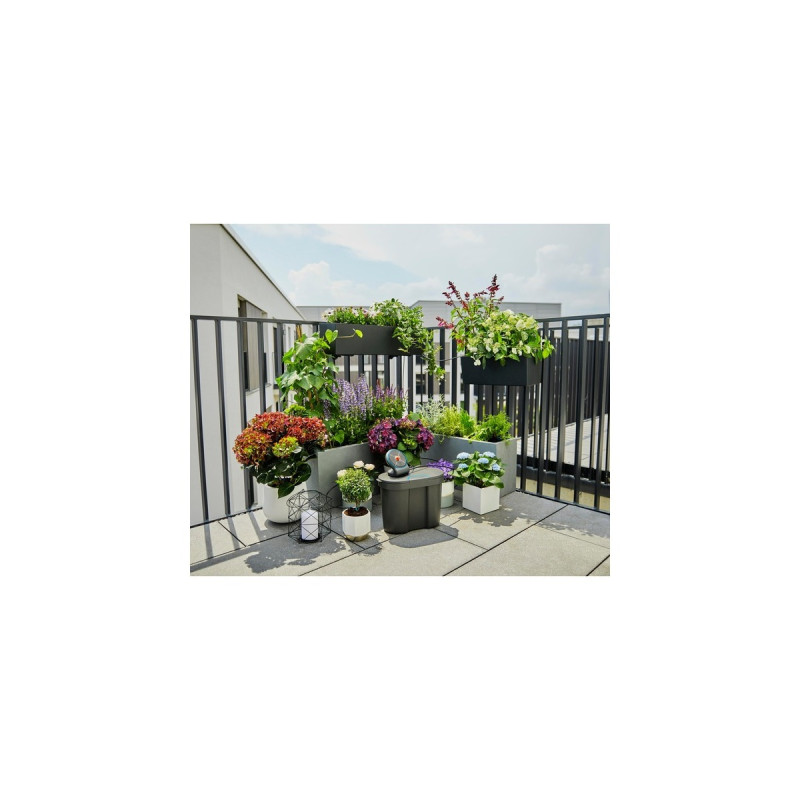 GARDENA Urlaubsbewässerung-Set, Bewässerungssteuerung(grau, mit 10,5 Liter Vorratsbehälter)