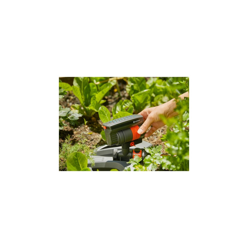 GARDENA Viereckregner AquaZoom compact(grau/orange)