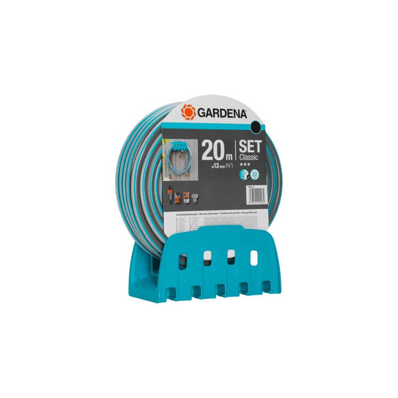 GARDENA Wandschlauchhalter mit Schlauch(20 Meter, mit Anschlüssen)