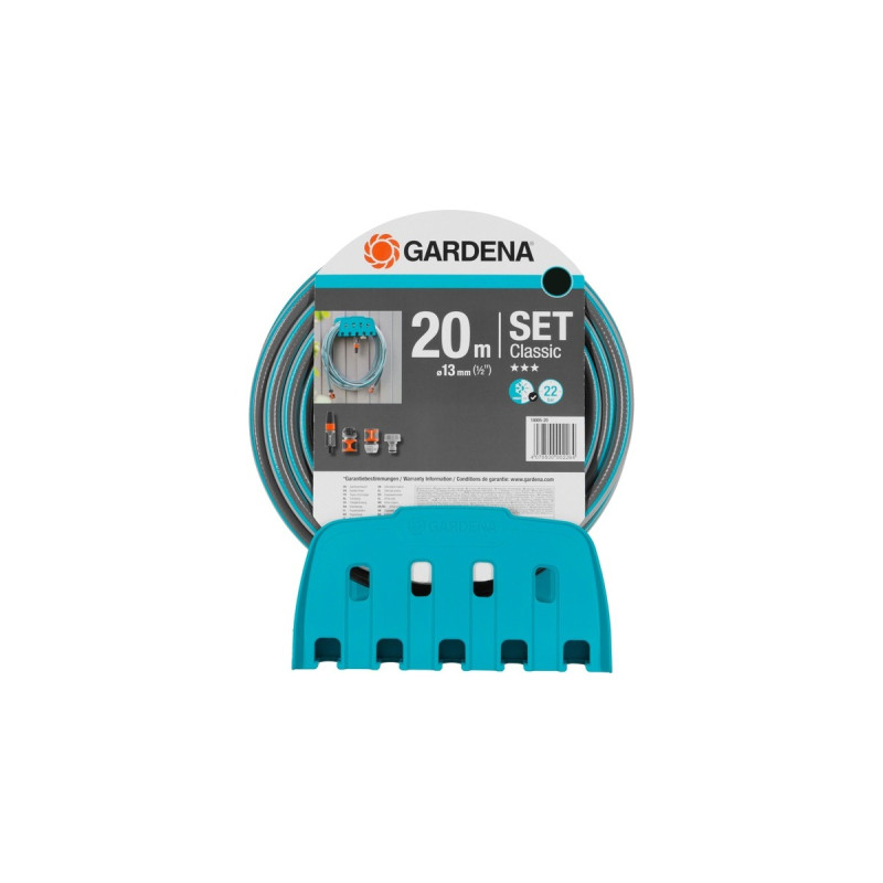 GARDENA Wandschlauchhalter mit Schlauch(20 Meter, mit Anschlüssen)