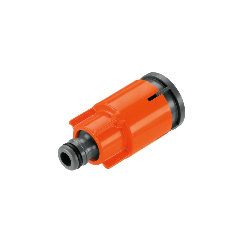 GARDENA Wasserstecker mit Stoppventil 5797-20, Hahnstück(orange/schwarz)