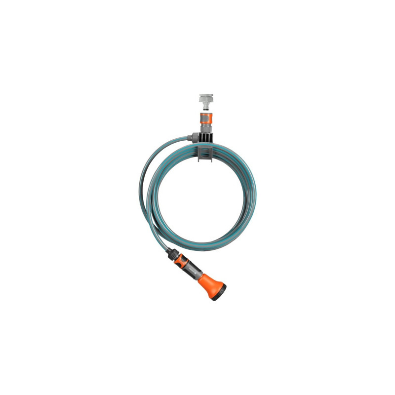 GARDENA city gardening Terrassen-Spiralschlauch(grau/türkis, 7,5 Meter)