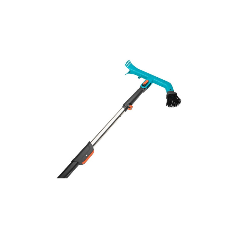 GARDENA combisystem Dachrinnenreiniger Set, Besen(türkis/schwarz, mit Teleskopstiel)