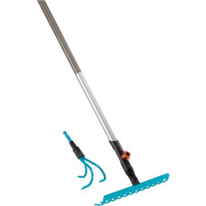GARDENA combisystem-Grubber und -Rechen Komplettangebot(türkis/holz, 30cm, 9cm)