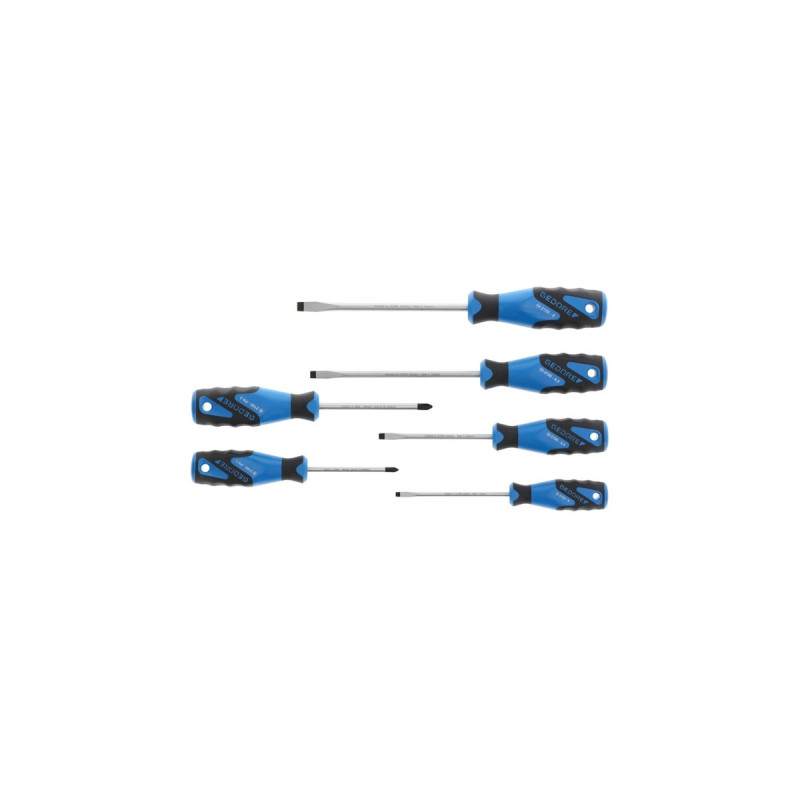 GEDORE 3K-Schraubendreher-Satz, 6-teilig(Schlitz- und Kreuzschlitz PH)