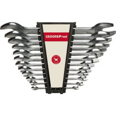 GEDORE Red Doppel-Maulschlüssel-Satz, lang, 12-teilig, Schraubenschlüssel(chrom, SW 6 - 32mm)