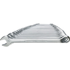 GEDORE Ring-Maulschlüssel-Satz, 26-teilig, Schraubenschlüssel(Ringseite 10° gekröpft)