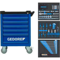 GEDORE Werkzeugwagen Workster WSL-M-TS-172(blau/schwarz, inkl. 172 Werkzeuge)