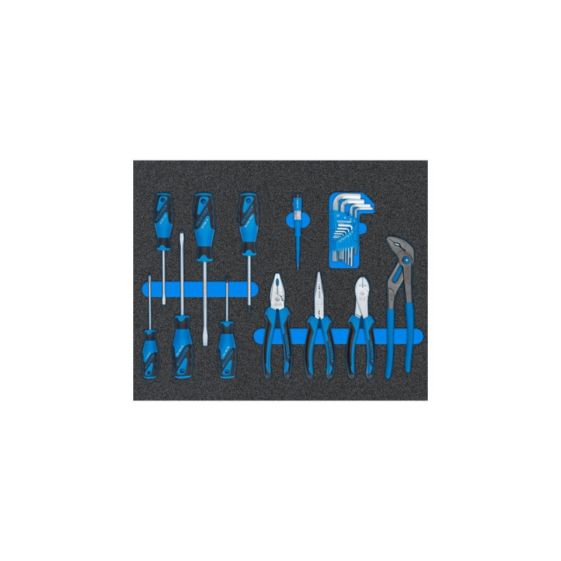 GEDORE Werkzeugwagen Workster WSL-M-TS-172(blau/schwarz, inkl. 172 Werkzeuge)