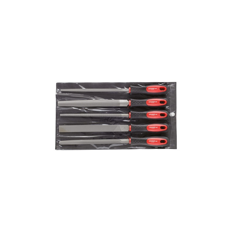 GEDORE red Feilensatz, 5-teilig(rot/schwarz)