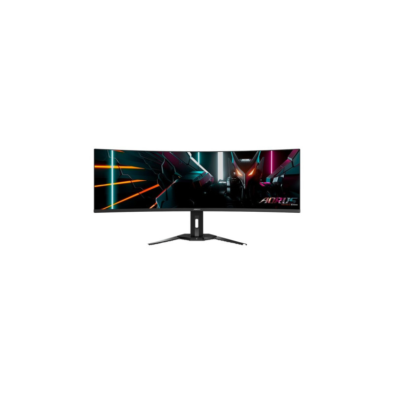 GIGABYTE AORUS CO49DQ, Gaming-Monitor(124.4 cm (49 Zoll), schwarz, DQHD, Curved, USB-C, AMD Free-Sync Premium Pro, 144Hz Panel)