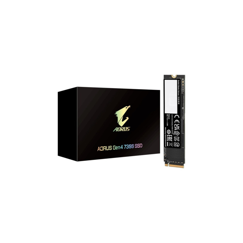 GIGABYTE AORUS Gen4 7300 2 TB, SSD(schwarz, PCIe 4.0 x4, NVMe 1.4, M.2 2280)