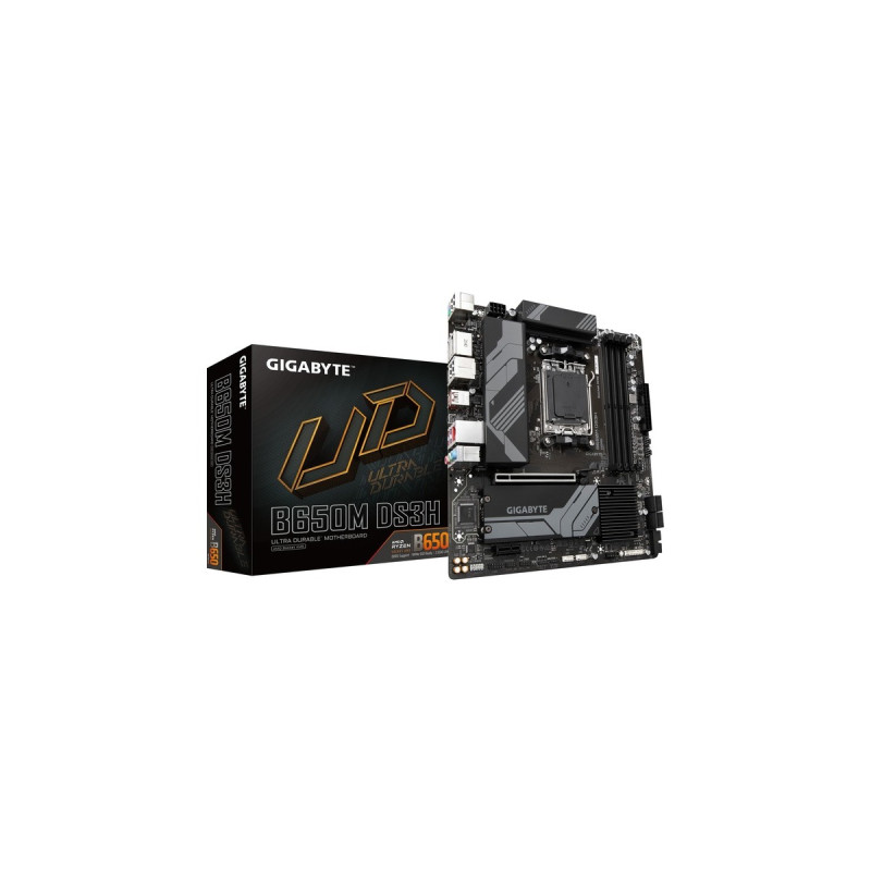 GIGABYTE B650M DS3H, Mainboard(dunkelbraun)