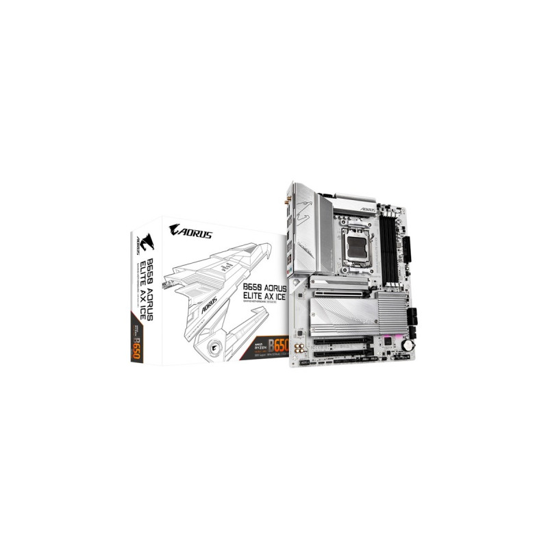 GIGABYTE B650 AORUS ELITE AX ICE, Mainboard(weiß)