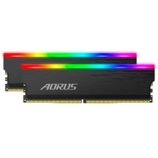 GIGABYTE DIMM 16 GB DDR4-3333 (2x 8 GB) Dual-Kit, Arbeitsspeicher(schwarz, GP-ARS16G33, AORUS RGB, INTEL XMP)