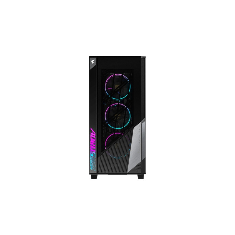 GIGABYTE GB-AC500G, Tower-Gehäuse(schwarz, Seitenwand aus gehärtetem Glas)