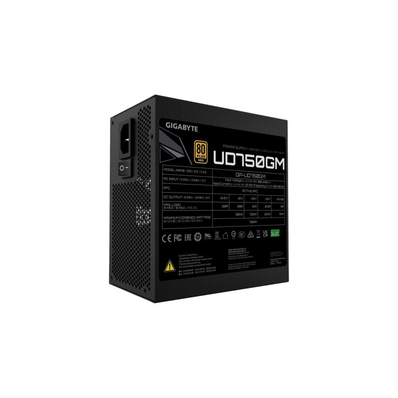 GIGABYTE GP-UD750GM 750W, PC-Netzteil(schwarz, 4x PCIe, Kabel-Management, 750 Watt)