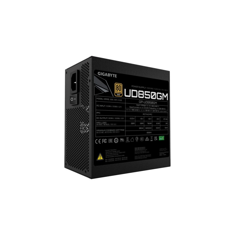 GIGABYTE GP-UD850GM 850W, PC-Netzteil(schwarz, 4x PCIe, Kabel-Management, 850 Watt)